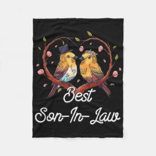 Beste schoonzoon Groom Funny Husband om Humor te z Fleece Deken