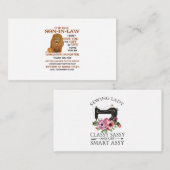 Beste schoonzoon, ik heb u mijn geweldige dochter  informatiekaartje (Voorkant / Achterkant)