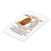 Beste schoonzoon, ik heb u mijn geweldige dochter  magneet (Linkerzijde)