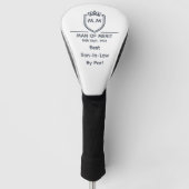 Beste schoonzoon monogram initialen man van verdie golfheadcover (Voorkant)