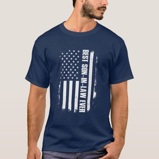 Beste schoonzoon ooit American Flag T-shirt (Voorkant)