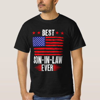 Beste schoonzoon ooit reünie Amerikaanse vlag T-shirt