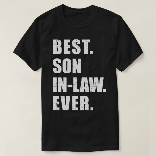 Beste schoonzoon ooit t-shirt (Design voorkant)