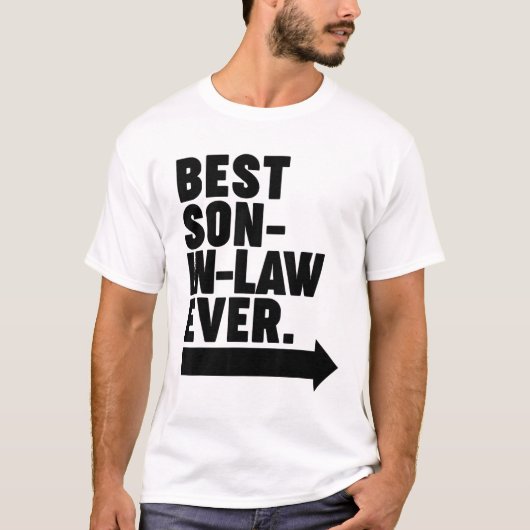 Beste schoonzoon ooit t-shirt (Voorkant)