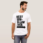Beste schoonzoon ooit t-shirt (Voorkant volledig)