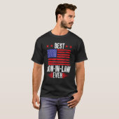 Beste schoonzoon ooit US Flag  T-shirt (Voorkant volledig)