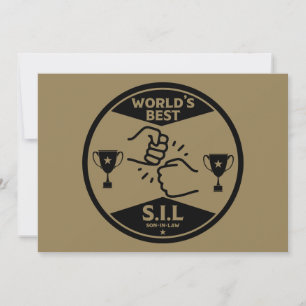 Beste schoonzoon ter wereld feestdagenkaart