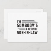 beste schoonzoon trots Geweldige grappig cadeau Briefkaart (Voorkant / Achterkant)