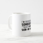 beste schoonzoon trots Geweldige grappig cadeau Koffiemok (Voorkant links)