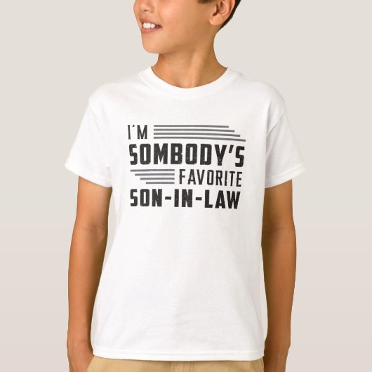 beste schoonzoon trots Geweldige grappig cadeau T-shirt (Voorkant)