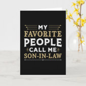 beste schoonzoon zoon Geweldige trots cadeau idee Kaart (Gele Bloem)