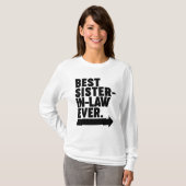 Beste schoonzus ooit t-shirt (Voorkant volledig)