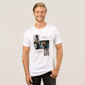 Beste script voor papa ooit | Familie Foto Keepomw Tri-Blend Shirt (Voorkant volledig)
