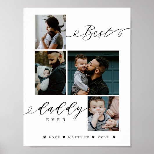 Beste script voor papa ooit | Vaderdag Keepslag Poster (Voorkant)