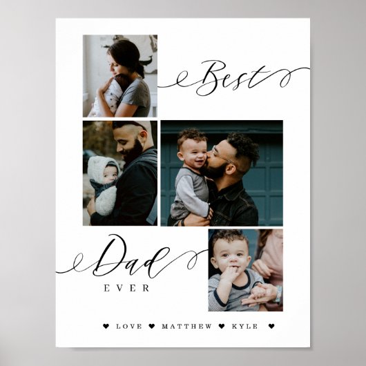 Beste script voor papa ooit | Vaderdag Keepslag Poster (Voorkant)