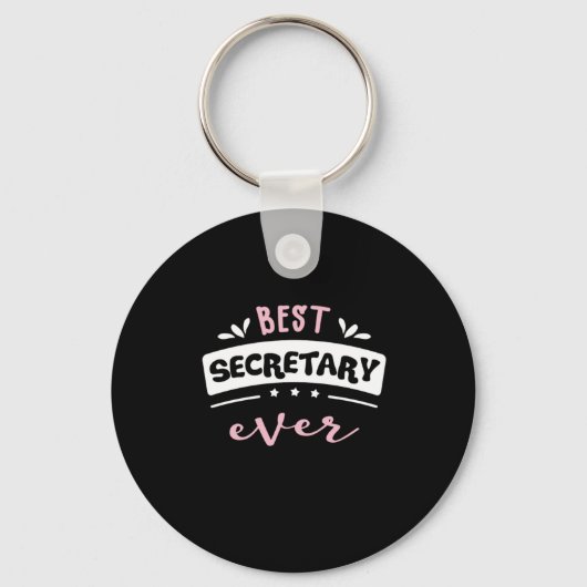Beste secretaris Ever Cadeauidee Sleutelhanger (Voorkant)