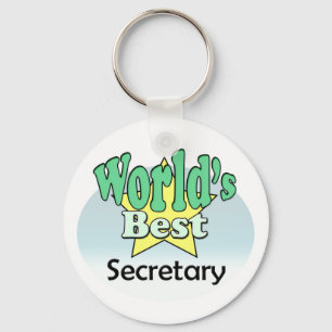 Beste secretaris van de wereld sleutelhanger