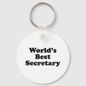 Beste secretaris van de wereld sleutelhanger (Voorkant)