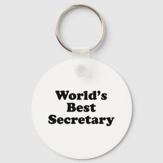 Beste secretaris van de wereld sleutelhanger