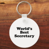 Beste secretaris van de wereld sleutelhanger (Voorkant)