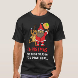 Beste seizoen voor Pickleball - Christmas Pickleba T-shirt