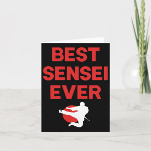 Beste Sensei ooit Karate Judo Tae Kwon Do Kleding Kaart