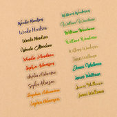 Beste Set van 20, Kleurrijke Transparante Naam Sti Sticker