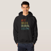 Beste Sheltie Opa Ooit Hond Vaderdag Hoodie (Voorkant volledig)