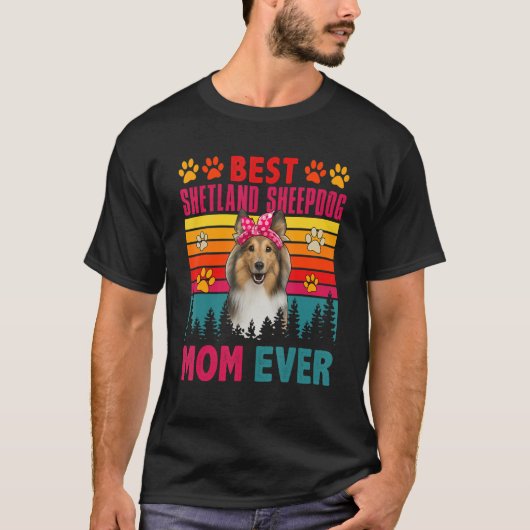  beste Shetland Sheepdog Ma Ever Cute Dog H T-shirt (Voorkant)