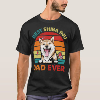 Beste Shiba Inu Vader Ooit Vaderdag Coolle Hond T-shirt
