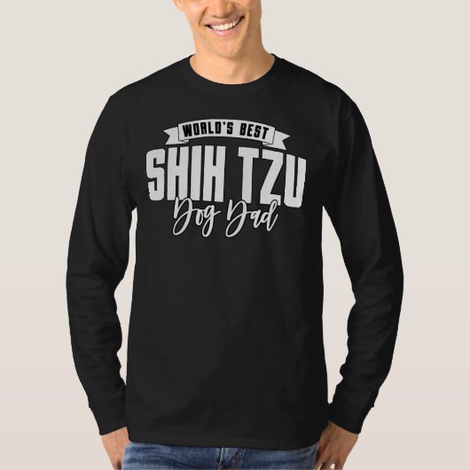 Beste Shih Tzu Dog Pap T-shirt (Voorkant)