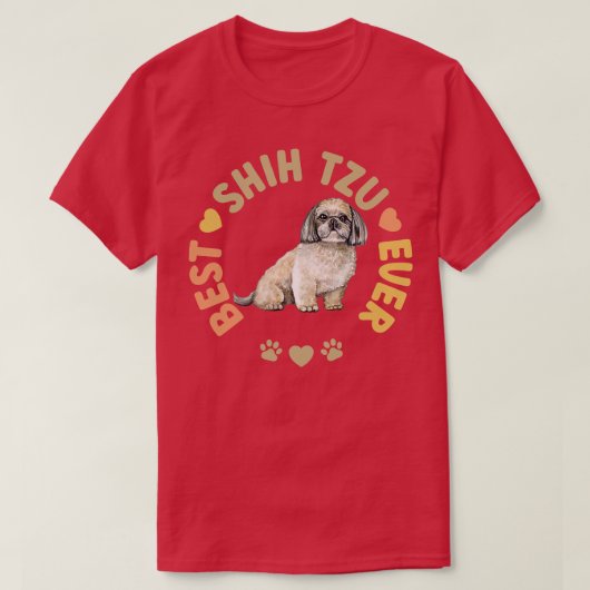 Beste Shih Tzu ooit T-shirt (Design voorkant)