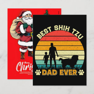 beste-shih-tzu-papa-ooit-2025 feestdagenkaart