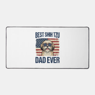 Beste Shih Tzu vader ooit Patriotische hond Bureaumat