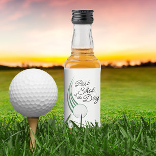 Beste Shot van de Dag Golf Favoriet Likeurfles Etiket