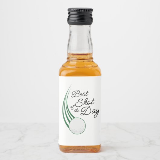 Beste Shot van de Dag Golf Favoriet Likeurfles Etiket (Voorkant)