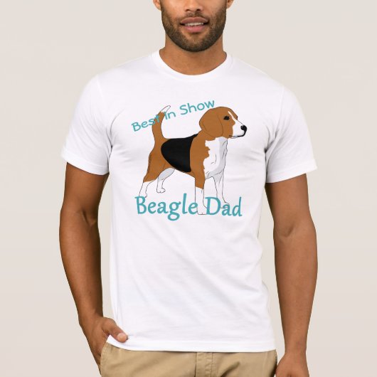 Beste Show Beagle Papa Persoonlijk T-shirt (Voorkant)