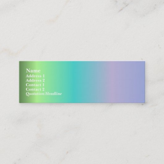 Beste Show-profielkaart Mini Visitekaartje (Voorkant)