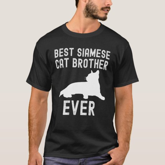Beste Siamese kat broer Ooit Vaderdag T-shirt (Voorkant)