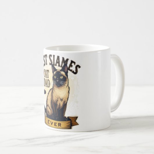 Beste Siamese kattevader ooit Koffiemok (Voorkant rechts)