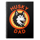 Beste Siberische Husky Pa, Echtgenige Hondenliefhe Notitieboek (Voorkant)