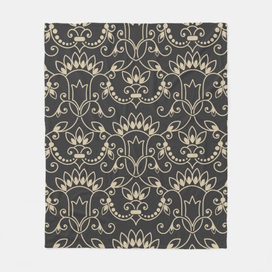 Beste sier Damast naadloos patroon Fleece Deken (Voorkant)