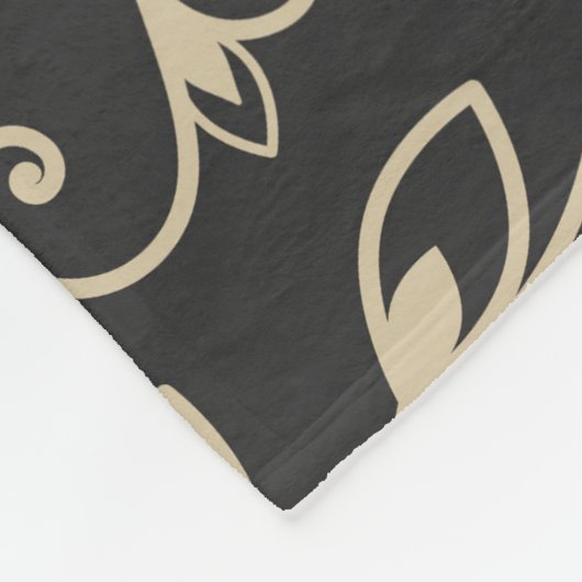 Beste sier Damast naadloos patroon Fleece Deken (Hoek)