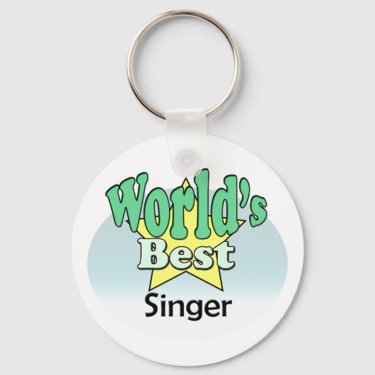 Beste Singer ter wereld Sleutelhanger (Voorkant)