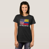 Beste single mam ooit Moederdag Colombia US FLA T-shirt (Voorkant volledig)
