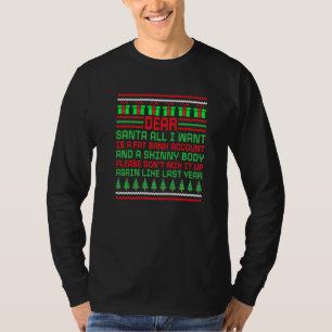 Beste Sinterklaas Alles Wat Ik Wil Is Een Vette Ba T-shirt