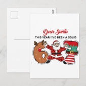Beste Sinterklaas, dit jaar ben ik Solid 6 7 Zes Z Briefkaart (Voorkant / Achterkant)