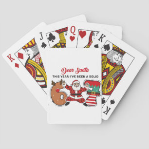 Beste Sinterklaas, dit jaar ben ik Solid 6 7 Zes Z Pokerkaarten