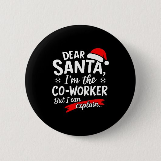 Beste Sinterklaas Het is de schuld van mijn colleg Ronde Button 5,7 Cm (Voorkant)