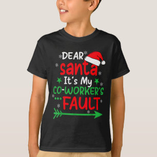 Beste Sinterklaas Het is de schuld van mijn colleg T-shirt